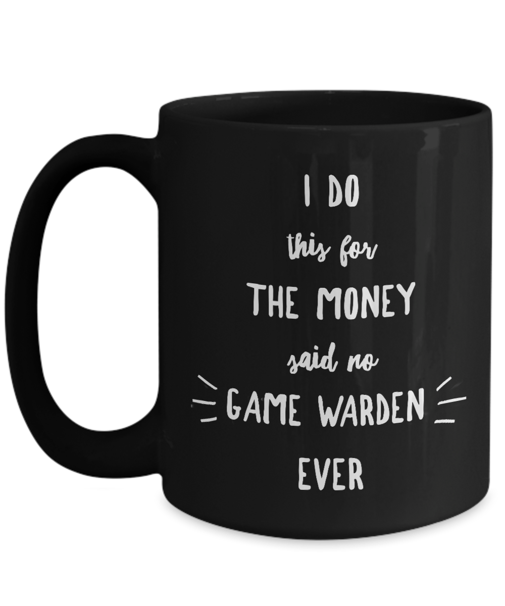 Game Warden Black Coffee Mug