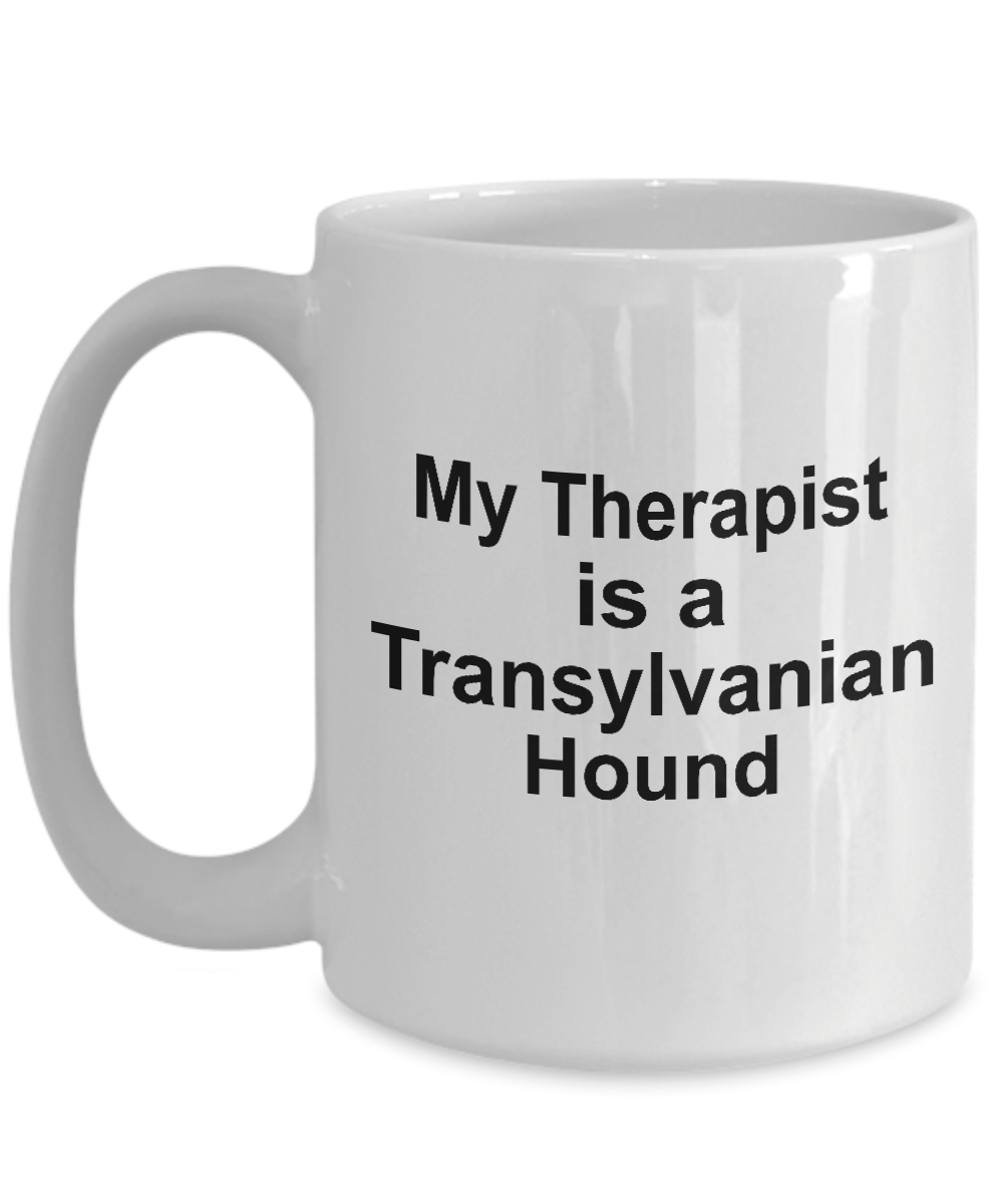 Transylvanian Hound Dog Owner Lover Funny Gift Therapist White Ceramic Coffee Mug