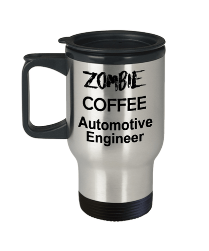 Automotive Engineer Zombie Travel Coffee Mug