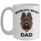 Briard Best Dog Dad Coffee Mug