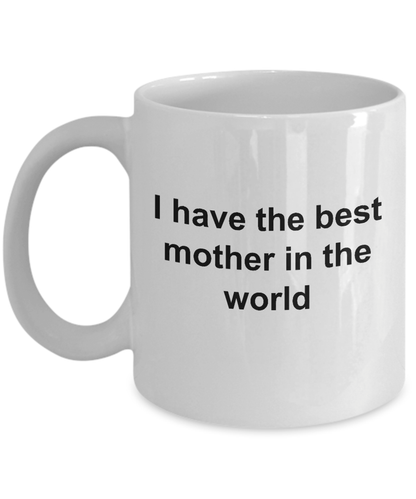 I Have the Best Mother in the World Novelty Coffee Mug