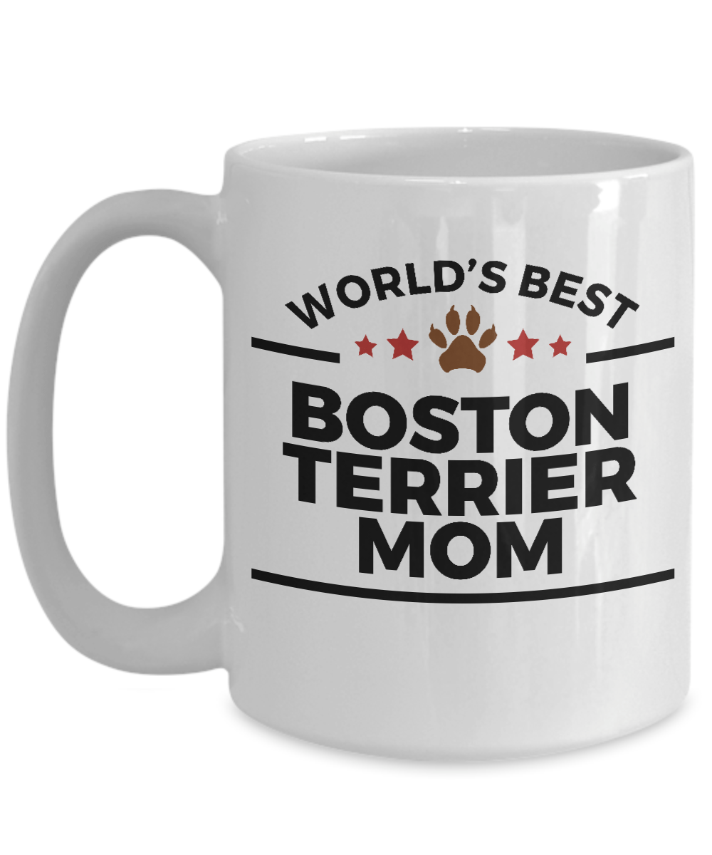 Boston Terrier Dog Mom Coffee Mug