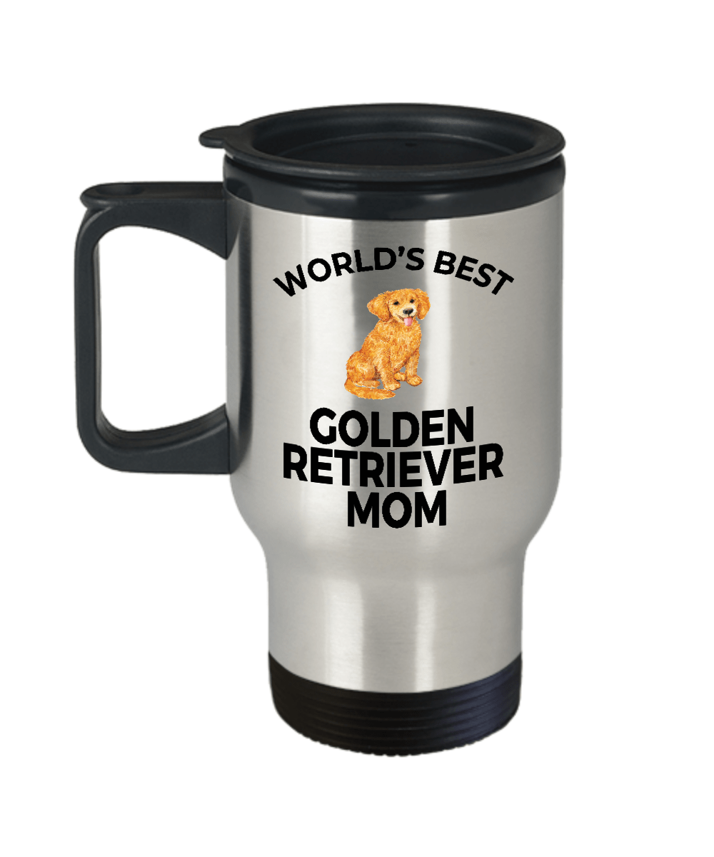 Golden Retriever Puppy Dog Mom Travel Mug