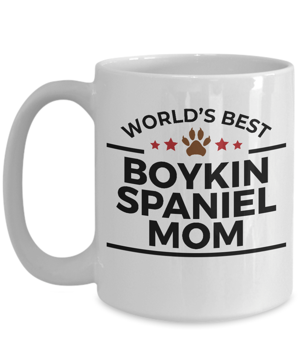 Boykin Spaniel Dog Lover Gift World's Best Mom Birthday Mother's Day White Ceramic Coffee Mug