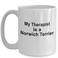 Norwich Terrier Dog Therapist Coffee Mug