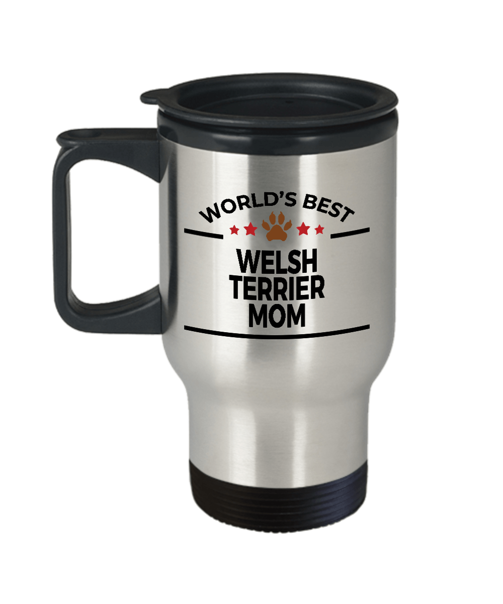 Welsh Terrier Dog Mom Travel Coffee Mug