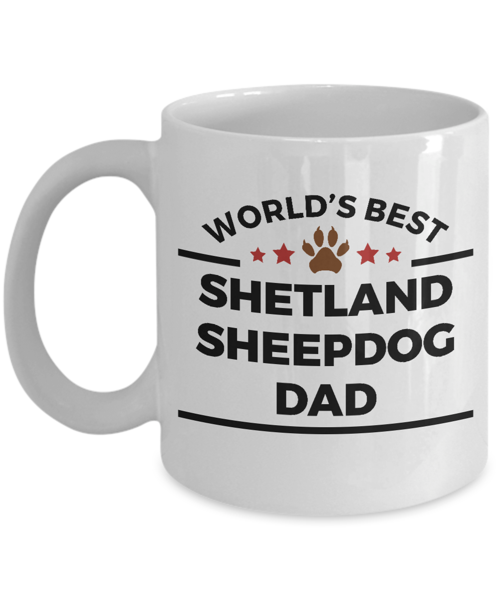 Shetland Sheepdog World's Best Dad Coffee Mug