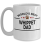 Whippet Dog Lover Gift World's Best Dad Birthday Father's Day White Ceramic Coffee Mug