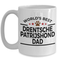 Drentsche Patrijshond Dog Lover Gift World's Best Dad Birthday Father's Day White Ceramic Coffee Mug