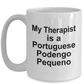Portuguese Podengo Pequeno Dog Owner Lover Funny Gift Therapist White Ceramic Coffee Mug