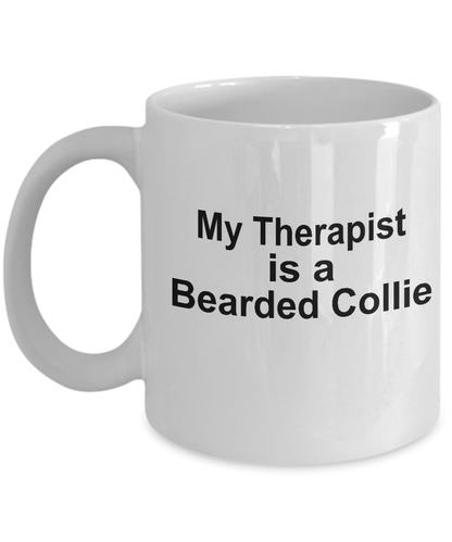 Bearded Collie Dog Therapist Coffee Mug