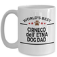 Cirneco dell'Etna Dog Lover Gift World's Best Dad Birthday Father's Day White Ceramic Coffee Mug