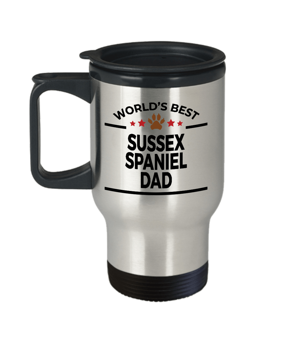 Sussex Spaniel Dog Dad Travel Coffee Mug