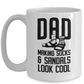 Funny Dad Coffee Mug - Gift for Father's Day - Socks and Sandals