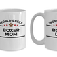 World's Best Boxer Dad and Mom Couple Ceramic Mug - Set of 2 - His and Hers
