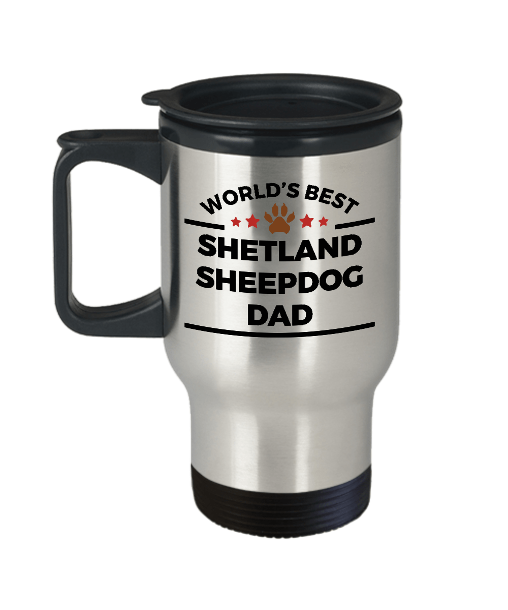 Shetland Sheepdog Dad Travel Coffee Mug