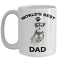 Miniature Schnauzer Best Dad Coffee Mug