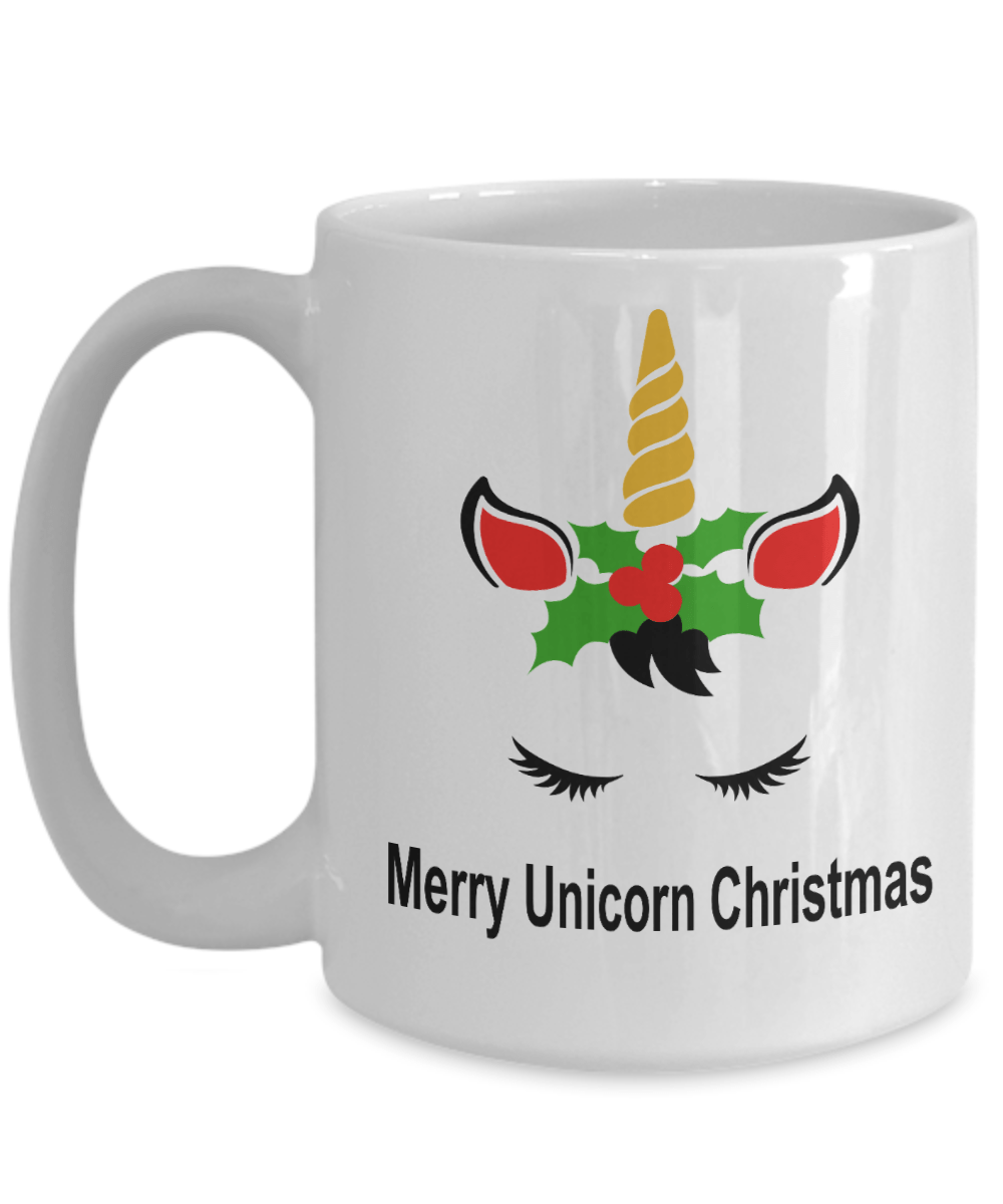 Unicorn Christmas Coffee Mug