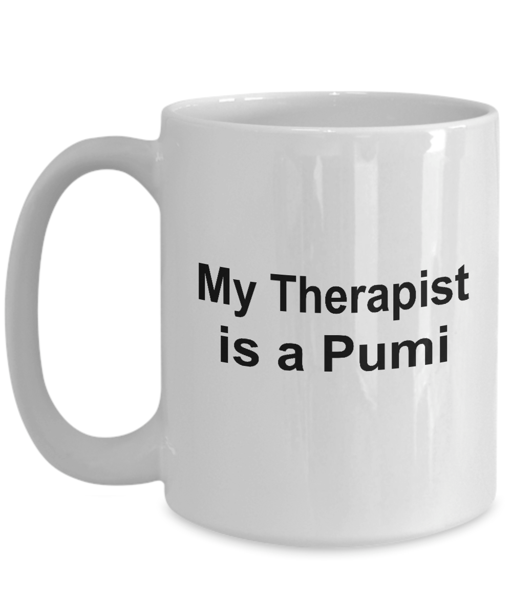 Pumi Dog Owner Lover Funny Gift Therapist White Ceramic Coffee Mug