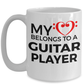 Guitar Player Mug - My Heart Belongs to a Guitar Player