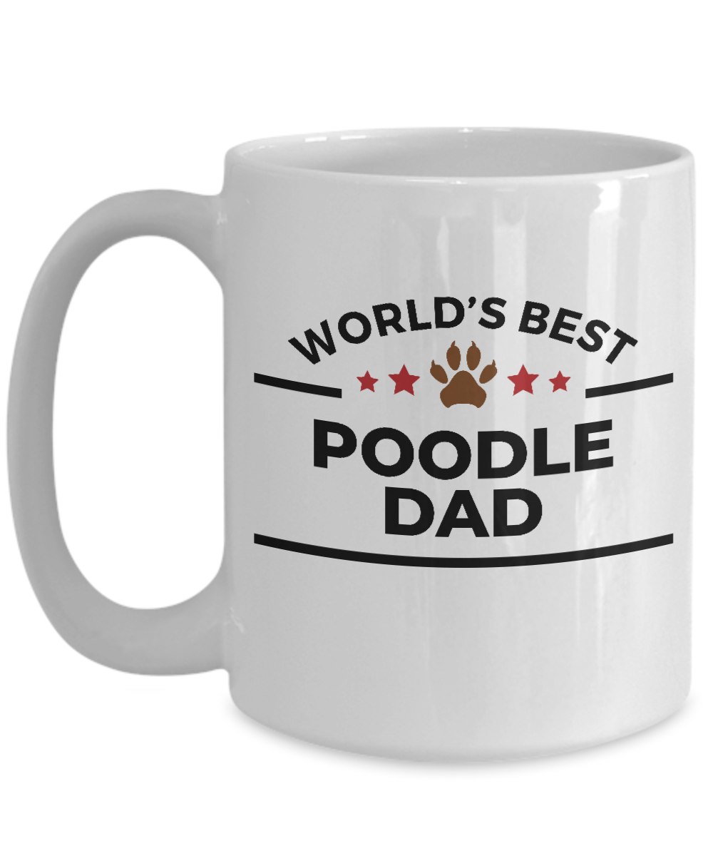 World's Best Poodle Dad Ceramic Mug