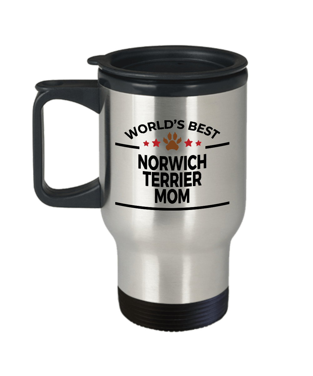 Norwich Terrier Dog Mom Travel Coffee Mug