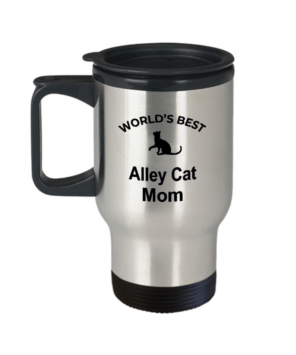 Alley Cat Mom Travel Coffee Mug