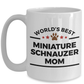 Miniature Schnauzer Ceramic Coffee Mug World's Best Mom Dog Lover Gift
