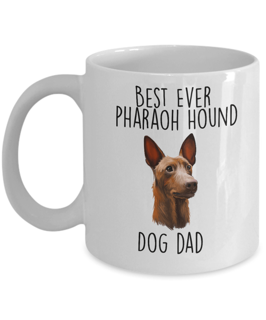 Best Ever Pharaoh Hound Dog Dad Ceramic Coffee Mug