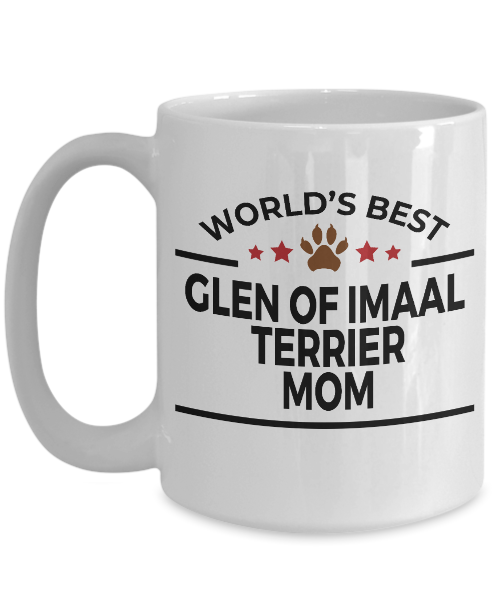 Glen of Imaal Terrier Dog Lover Gift World's Best Mom Birthday Mother's Day White Ceramic Coffee Mug