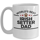 Irish Setter World's Best Dog Dad Ceramic Coffee Mug