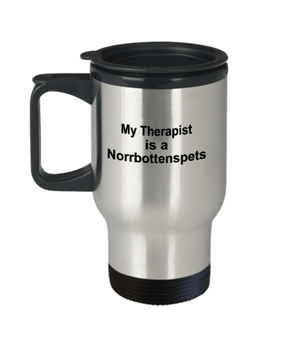 Norrbottenspets Dog Therapist Travel Coffee Mug