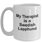 Swedish Lapphund Dog Therapist White Ceramic Coffee Mug