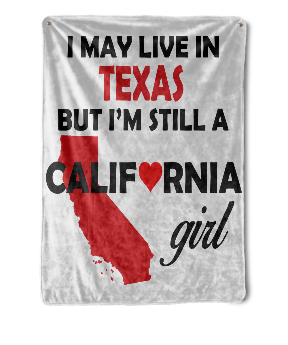 California Girl Living in Texas Blanket
