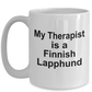 Finnish Lapphund Dog Owner Lover Funny Gift Therapist White Ceramic Coffee Mug