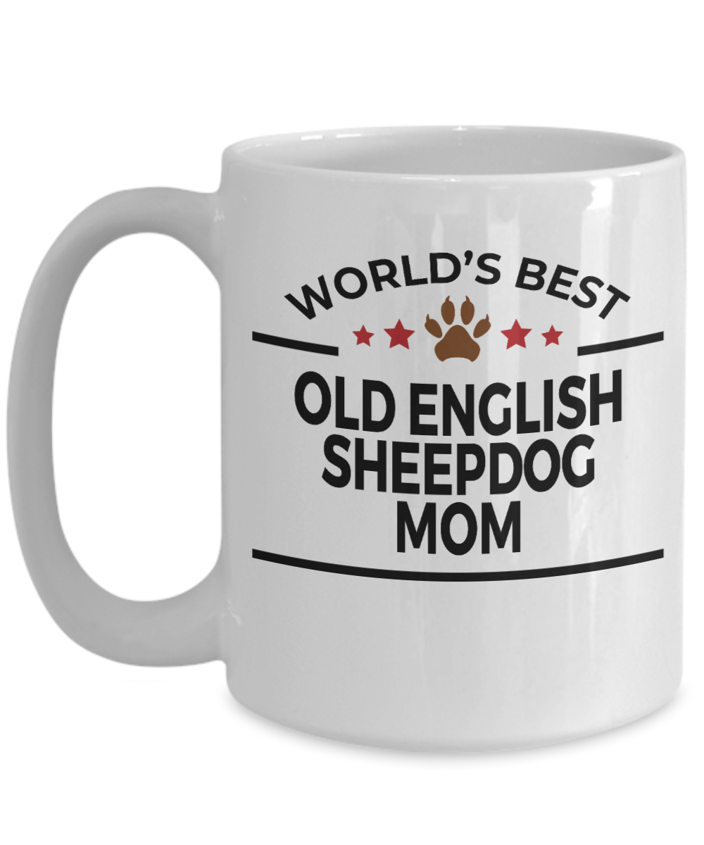 Old English Sheepdog Dog Mom Coffee Mug