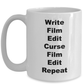 Film Writer Editor Funny Mug