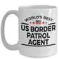 US Border Patrol Agent Gift Birthday Father's Day Mother's Day Appreciation White Ceramic Coffee Mug