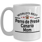 Perro de Presa Canario World's Best Dog Mom Ceramic Coffee Mug