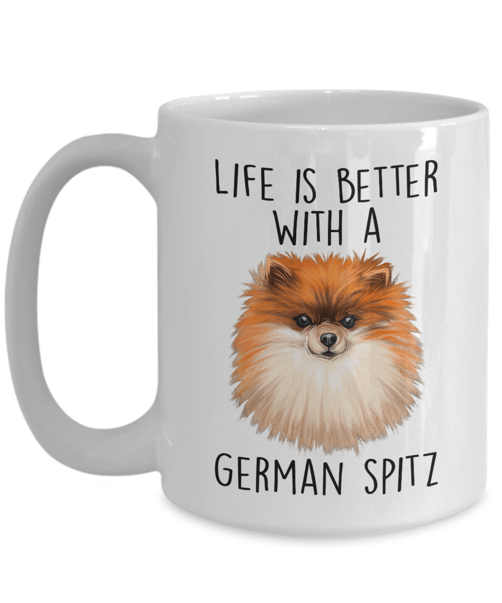 German Spitz Ceramic Coffee Mug Life is Better with a Dog
