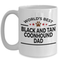Black and Tan Coonhound Dog Dad Coffee Mug