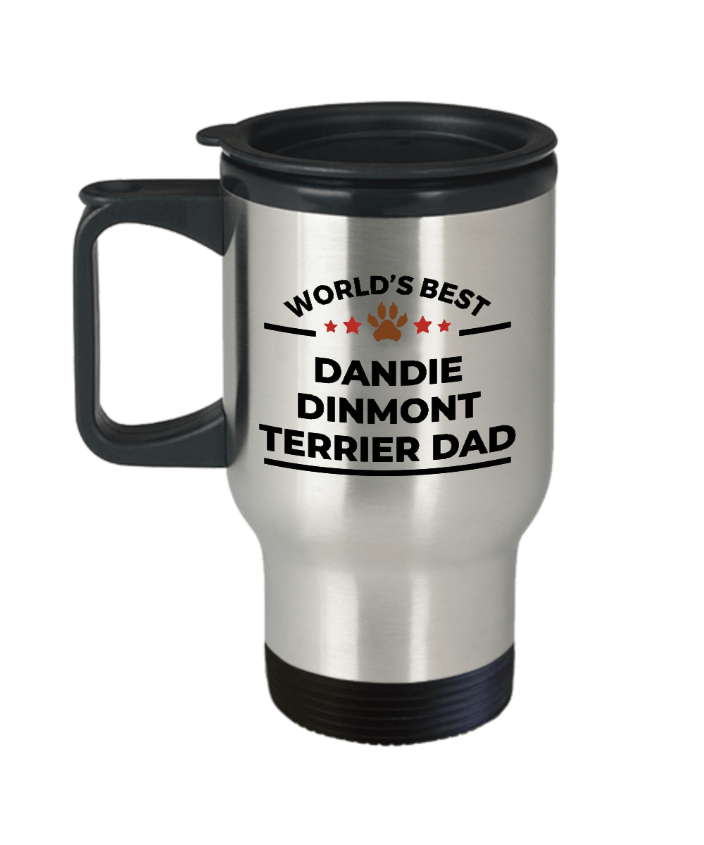 Dandie Dinmont Terrier Dog Dad Travel Coffee Mug