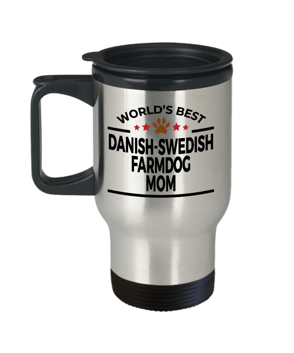 Danish-Swedish Farmdog Mom Travel Coffee Mug