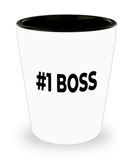 Number One Boss Shot Glass