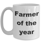 Farmer Gift - Farmer of the year funny coffee mug