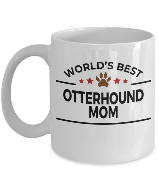 Otterhound Dog Lover Gift World's Best Mom Birthday Mother's Day White Ceramic Coffee Mug