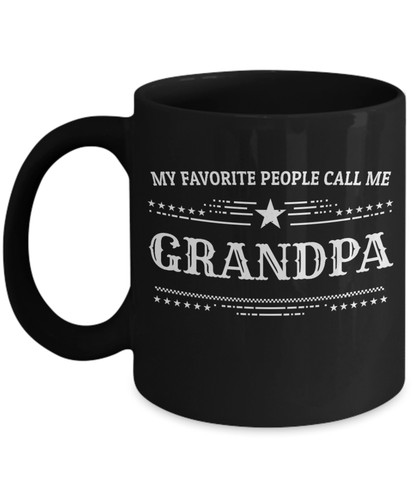 Grandpa Black Coffee Mug - Father's Day Gift