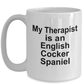 English Cocker Spaniel Dog Therapist Mug