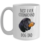 Best Ever Black and Tan Coonhound Dog Dad Ceramic Coffee Mug