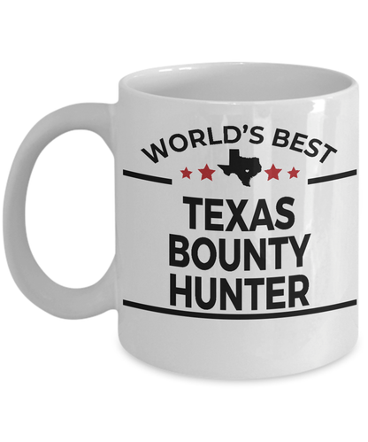 Texas Bounty Hunter Gift Birthday Father's Day White Ceramic Coffee Mug